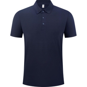 Polo de Manga Corta para Hombre, de Algodón Jacquard, con Cuello, Transpirable, para Trabajo, Corte Holgado, Verano - Product Image 3