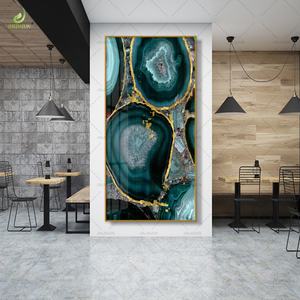 Murales Abstractos LED de Lujo para Pasillos, Impresiones de Alta Definición en Lienzo, Porcelana de Cristal, Decoración para el Hogar, Estilo Art Deco - Product Image 2