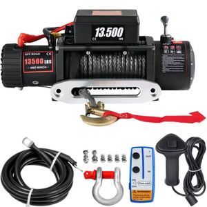 Sihao, Stock Disponible en Almacén de la UE, Cabrestante para Camión de 13500 LBS, Cabrestante de 12v para ATV con Cable Sintético y Control Remoto - Product Image 1