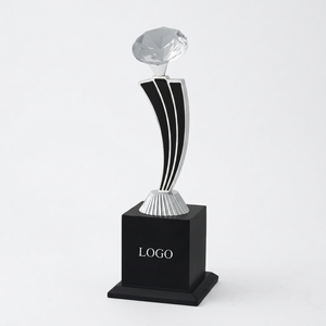 Stylish championship metal <b>trophy</b> with modern design for sports competitions and special achievement events. - Product Image 1