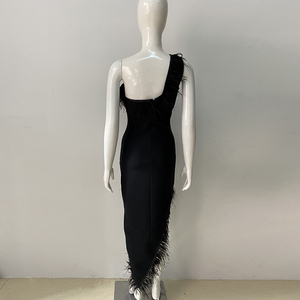 2025 <b>Summer</b> Evening <b>Dress</b> Elegant V-neck Hanging Neck Sleeveless Bareback Waist Party Women's Long <b>Dress</b> - Product Image 3