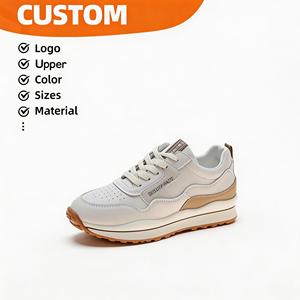 2026 New Arrival Ladies Leather Sport Casual Sneakers <strong>Women</strong> Breathable White Soft Sole All Seasons Loafer Shoes - Product Image 1
