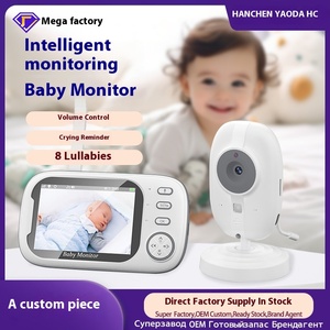 3.5 inch 2.4GHz không dây hai chiều bằng giọng nói màn hình bé tầm nhìn ban đêm khóc nhắc nhở Camera giám sát độ phân giải 480x320 chăm sóc em bé - Product Image 5