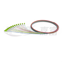 LC Duplex 12-Core 0.9mm Monomode SM MM Fibre Optique Pigtail FTTH FTTX Câble de Communication PVC LSZH 850-1550nm