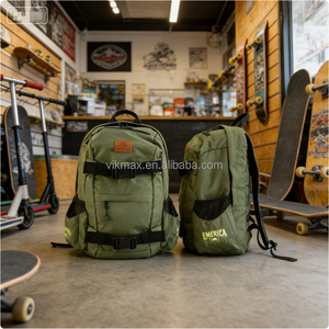 Vente en gros de pièces de skateboard Emerica personnalisées avec logo, planche en érable, imperméable, écologique, pour voyages d'affaires, grande capacité, multifonctionnelle - Product Image 3