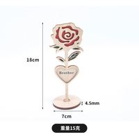 Roses en bois gravées en gros, LOGO personnalisable, décoration de table et murale écologique pour la Fête des Mères et la Saint-Valentin