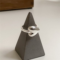 Ada Jewelry - Bagues en argent 925 - Argent sterling - Style coréen - Bague en forme de cœur tendance - Vente en gros