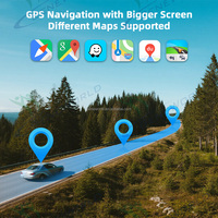 Écran de voiture portable 4G Android 15 avec Carplay sans fil, Android Auto, enregistreur DVR double canal, Octa Core 8+128 Go, 4+64 Go, EOM disponible