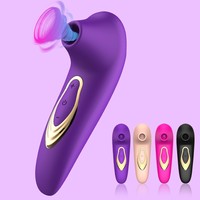 Vibrateur à succion Stimulateur clitoridien 5 modes de succion Étanche Jouet à succion rose Sucette pour mamelons pour couples Jouets sexuels pour femmes