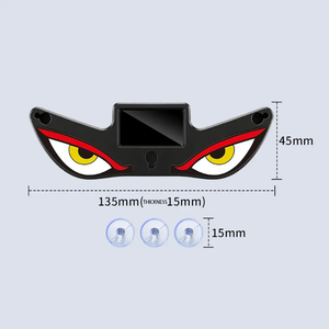 Nouvelle lumière d'avertissement clignotante LED solaire décorative « Devil Eye » pour pare-brise <span class=keywords><strong>de</strong></span> camion avec panneau d'affichage flexible - Product Image 3