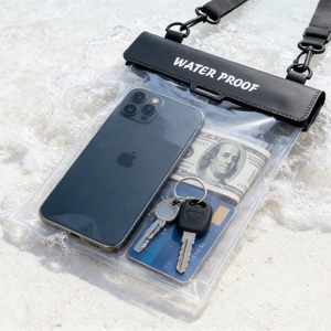 ถุงกันน้ำสำหรับโทรศัพท์มือถือขนาดใหญ่พิเศษ IPX8 สีสันสดใส  วัสดุ PVC ใช้ได้กับโทรศัพท์มือถือทั่วไป  ใส่กุญแจ พาวเวอร์แบงค์ และอื่นๆ ได้ - Product Image 1