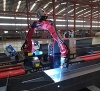 Brazo robótico ZMDE de 6 ejes Industrial H Beam Robot de soldadura de arco sumergido automático Estación de soldadura Tipo riel de tierra