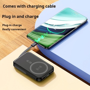 22.5W PD 12V từ sạc không dây 10000mAh USB Loại C điện thoại di động ngân hàng điện hiển thị kỹ thuật số an toàn chủ Micro thiết bị - Product Image 4