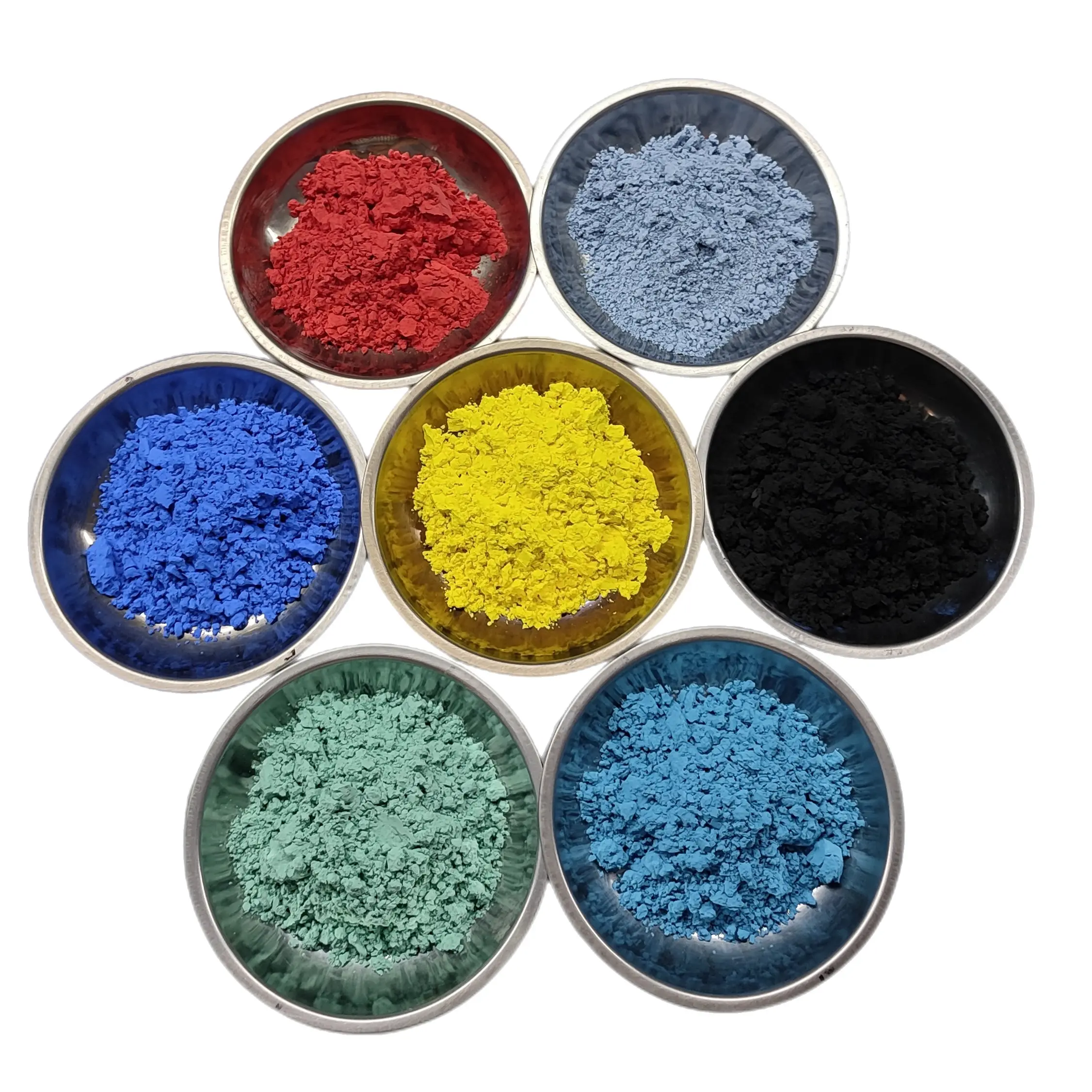 Imalatı özelleştirilmiş 24 renk seramik sır pigment renk tozu porselen sofra takımı