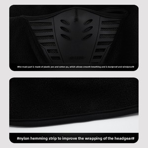 Cagoule de <span class=keywords><strong>moto</strong></span> polaire thermique coupe-vent et anti-poussière <span class=keywords><strong>pour</strong></span> l'hiver, <span class=keywords><strong>masque</strong></span> de protection du cou <span class=keywords><strong>pour</strong></span> motard, ski, sports et fêtes - Product Image 4