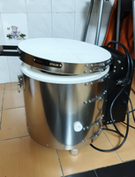 Four à Céramique Électrique Rond Mini 1L, Plug & Play, Économe en Énergie pour la Poterie Personnelle DIY