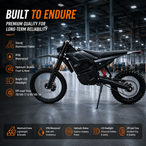Motocicleta Eléctrica Todoterreno con 250 Nm de Torque, 7000 W de Potencia Máxima, Frenos Hidráulicos, Acero con Alto Contenido de Carbono, para <span class=keywords><strong>Enduro</strong></span> - Product Image 2