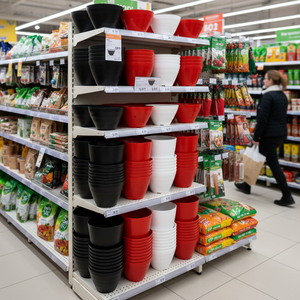 Collection de pots de jardin en plastique colorés en gros |   Jardinières à suspendre pour balcon certifiées BSCI amfori - Product Image 4