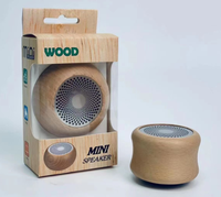 Haut-parleur rétro en bois VT - Système audio portable en bois massif - Cadeau créatif audio - Mini caisson de basses
