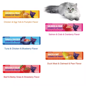Proveedor de alimentos húmedos nutritivos <span class=keywords><strong>para</strong></span> mascotas, tiras cremosas <span class=keywords><strong>para</strong></span> gatos más vendidas, atún <span class=keywords><strong>Natural</strong></span> Slamon, deliciosas golosinas líquidas cremosas <span class=keywords><strong>para</strong></span> mascotas <span class=keywords><strong>para</strong></span> gatos - Product Image 6
