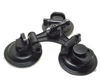 Support de caméra pour pare-brise de voiture à triple ventouse robuste avec rotule à 360 degrés pour caméra d'action, idéal pour le vlogging et la conduite