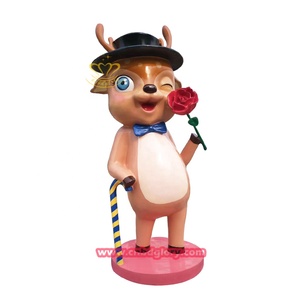 Jardín al aire libre Parque infantil Calle Escultura Adornos Personaje de dibujos animados <span class=keywords><strong>Payaso</strong></span> Estatua en resina de fibra de vidrio para decoraciones al aire libre - Product Image 4