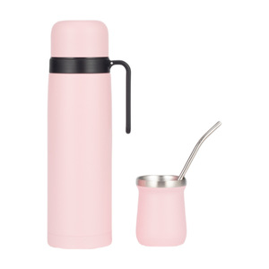 Botol Vakum Isolasi Stainless Steel Dinding Ganda Portabel 800ml dengan Desain Klasik dan Pegangan Set Cangkir Air Portabel untuk Perjalanan - Product Image 6