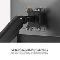 LDT112-C012E 17 "-32" 9kg support de bras de moniteur de ressort mécanique économique support d'ordinateur support de moniteur réglable en hauteur