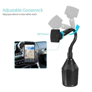 Cup Phone Holder For Car Car Cup Holder Phone Mount With 360 Rotation Adjustable Long Gooseneck Car Phone Holder Mount