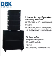 Caisson de basses d'extérieur double Line Array 18 pouces + haut-parleurs professionnels Haut-parleur Line Array double 10 pouces Passif actif alimenté