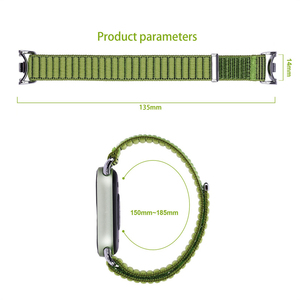 สายรัดข้อมือไนลอนแบบห่วงรุ่นใหม่ปี 2025 สำหรับ <span class=keywords><strong>Xiaomi</strong></span> Band 8 9 <span class=keywords><strong>10</strong></span> พร้อมตัวเชื่อมต่อโลหะ อุปกรณ์เสริมสมาร์ทวอทช์สำหรับเล่นกีฬา - Product Image 3
