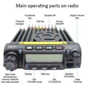 Cho tyt TH-9000D 136-174MHz 60 Wát di động <span class=keywords><strong>ham</strong></span> cho đài phát thanh cho xe ô tô và xe tải 50 Wát thu phát di động với phần mềm Cáp có tính năng ai - Product Image 2