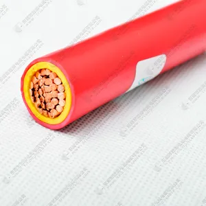 Cable eléctrico con aislamiento de PVC de cobre trenzado de 50 mm2, 1 unidad
