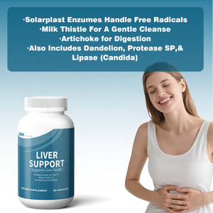 Suplemento Dietético de Apoyo Hepático de Marca Privada OEM, con Extracto de Hoja de Espinaca, Cardo Mariano y 6 Enzimas Vegetales, para la Salud del Hígado - Product Image 4