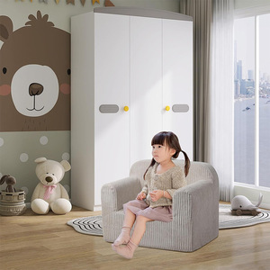 Children's <b>Sofa</b> High-Density Sponge Cushion Single Seat Reading Corner For <b>Kids</b> Age 3 And Above Fabric Material - Product Image 3