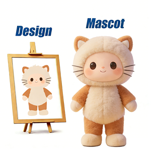 Direktverkauf ab Werk Hochwertiges Maßgefertigtes Weißes Woll-Maskottchen-Kostüm Atmungsaktives und Tragbares Kostüm Maßgeschneiderte Woll-Maskottchen-Kleidung - Product Image 3