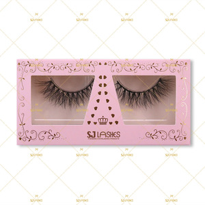 Cils en vison naturel, aspect naturel, doux et volumineux, faits à la main, pour <span class=keywords><strong>maquillage</strong></span> quotidien, vegan, emballage personnalisé - Product Image 5