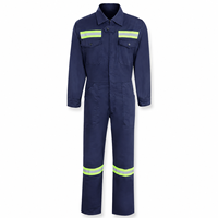 Combinaison de travail en polyester Ripstop avec logo personnalisé et bandes réfléchissantes, tenue de protection pour chaudière, uniforme de travail industriel