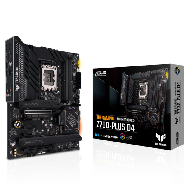 ASUS TUF GAMING Z790-PLUS D4 Used Motherboard with 4 X M.2 Slots 4 X SATA 6Gb/s Ports Support Intel 13th/12th Core CPU I5-13600K