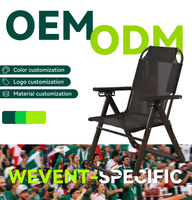 Chaise de plage pliable personnalisable Hangrui en maille, grand tube carré, inclinable et réglable, pour parc, camping, maison, bureau