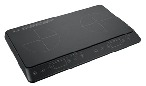 Placa de Inducción de Doble Zona de 3500W con Control Táctil, Hornilla Eléctrica Portátil - Product Image 2