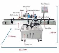 Machine d'étiquetage automatique électrique portable de haute qualité pour bouteilles rondes avec technologie d'impression jet d'encre, garantie 1 an