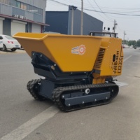 Last 1200 Kg Rotary Dumper Motor Power Loading Crawler Mini Dumper zu verkaufen