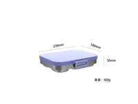 Boîte à bento pour enfants micro-ondable sans BPA de haute qualité couvercle Logo personnalisable à quatre compartiments nourriture adaptée à l'école