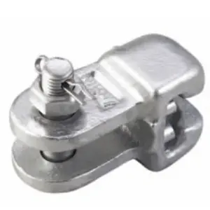 Factory Directly Sell Link Fitting for Pole Line Sliver Hot Dip-galvanized Steel WS-7 Type Socket Clevis