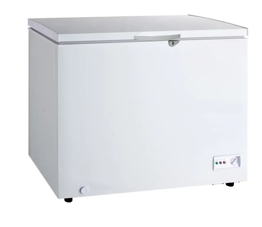 Congelador de pecho XF302/280L/10 pies, congelador de puerta sólida