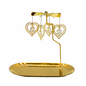 Portacandele Girevoli in Ottone a Forma di Angelo per Decorazione Casa - Product Image 4