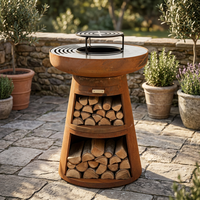 Plancha de camping de haute qualité à structure KD pour patio et jardin, pour cuisinières extérieures à bois, design moderne
