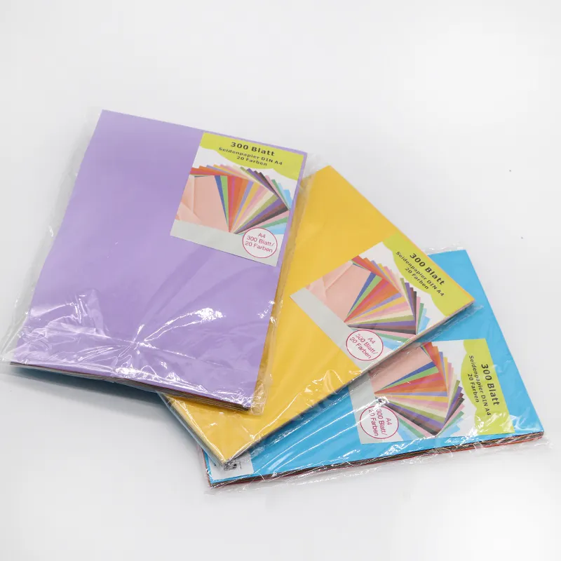 Color Paper Manufacturers Gift Wrap Sheet Logo Print Packaging Silk Paper color tissue paper