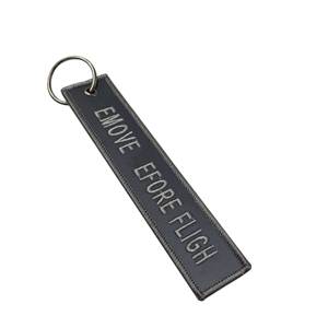 Custom Double-Sided Embroidery Keychain for Backpack & Car Accessories Promotional Keychains & Carabiners